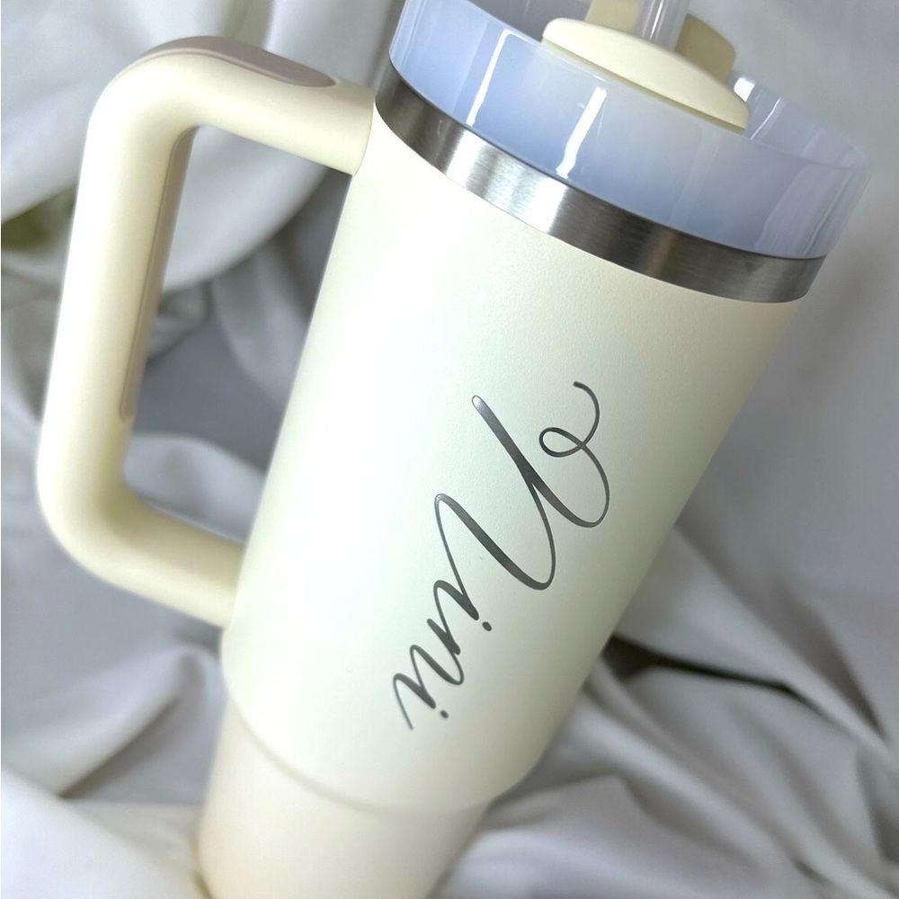 Stanley Tumbler Customized With Name 30oz with handle BNWT